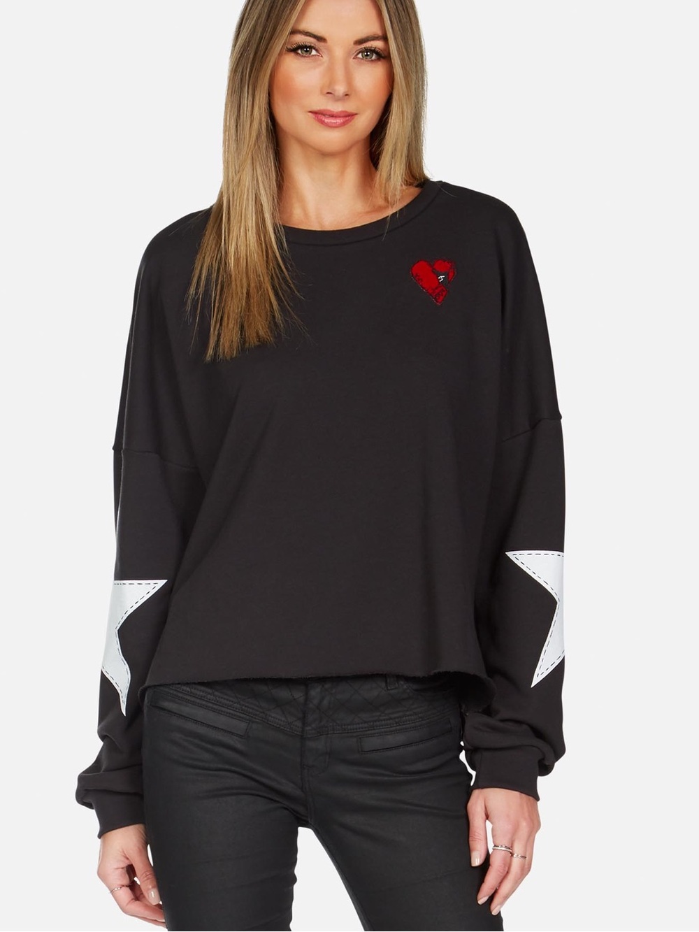 Lauren Moshi Lee Boxing Glove Star Pullover Sweater